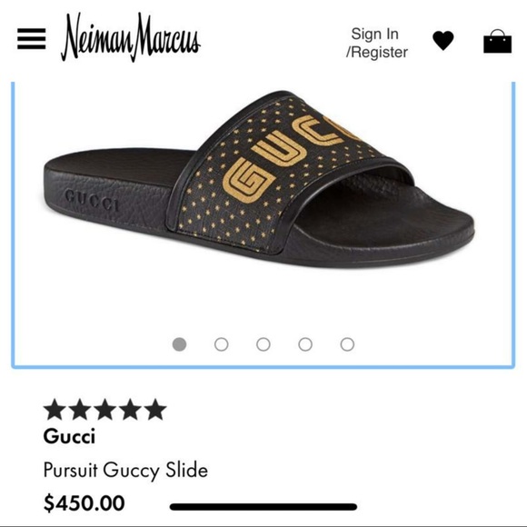 New Authentic Gucci SEGA® Men’s GUCCY Sandals - Picture 7 of 7